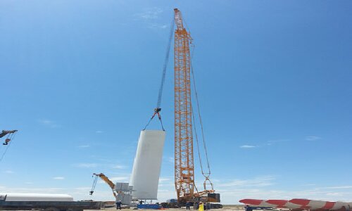 QUY500W Wind Power Crawler Crane