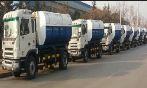 garbage trucks