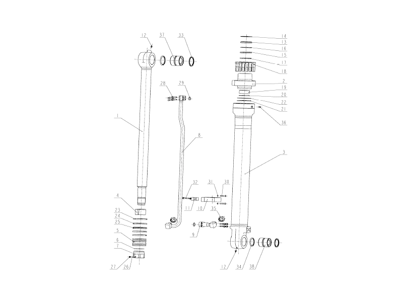 XCMG Bucket Cylinders
