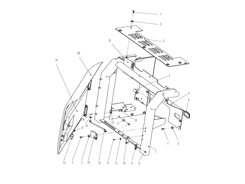 XCMG Canopy Assembly