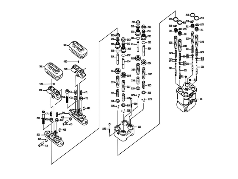 XCMG Foot Pilot Valve