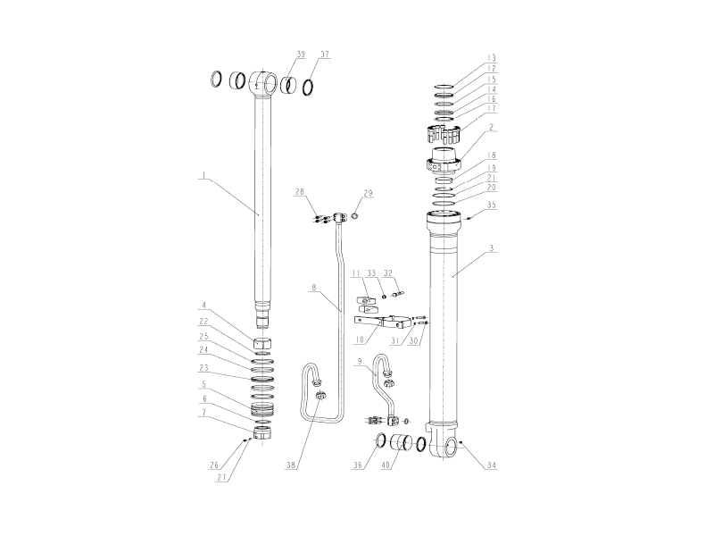 XCMG Right Arm Cylinder