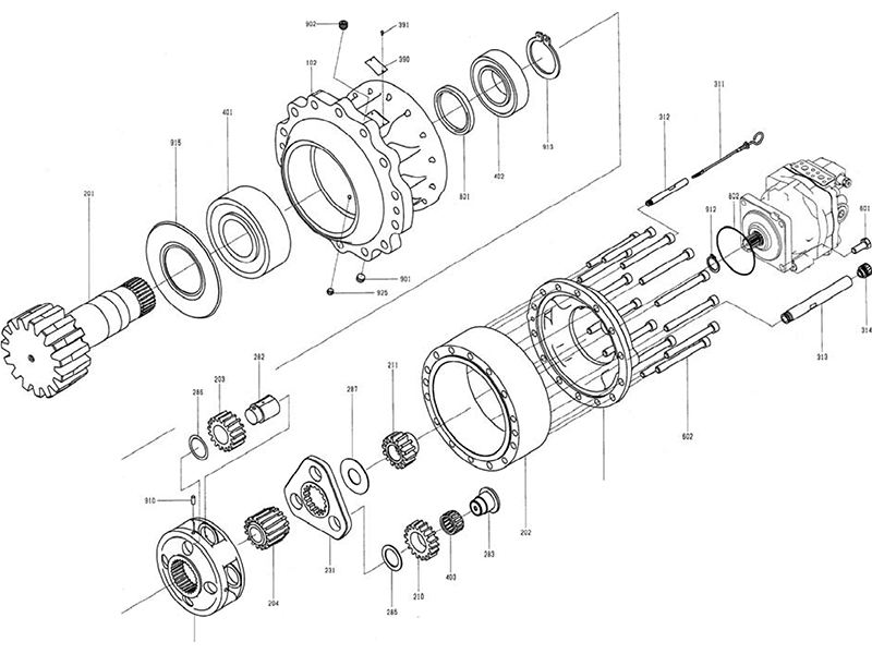 XCMG Slewing Reducer Assembly