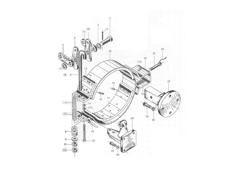 XCMG Wheel Loaders Transmission Hand Brake Assembly