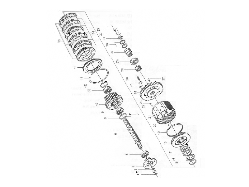 XCMG Wheel Loaders Transmission Input Shaft Assembly