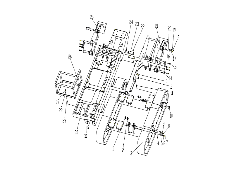 Drill Rig Chassis Assembly