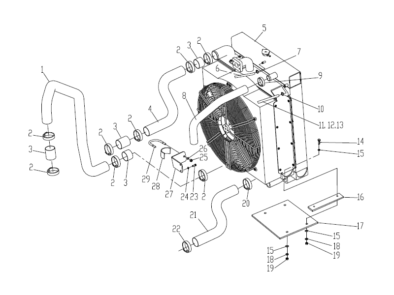 Drill Rig Cooling System