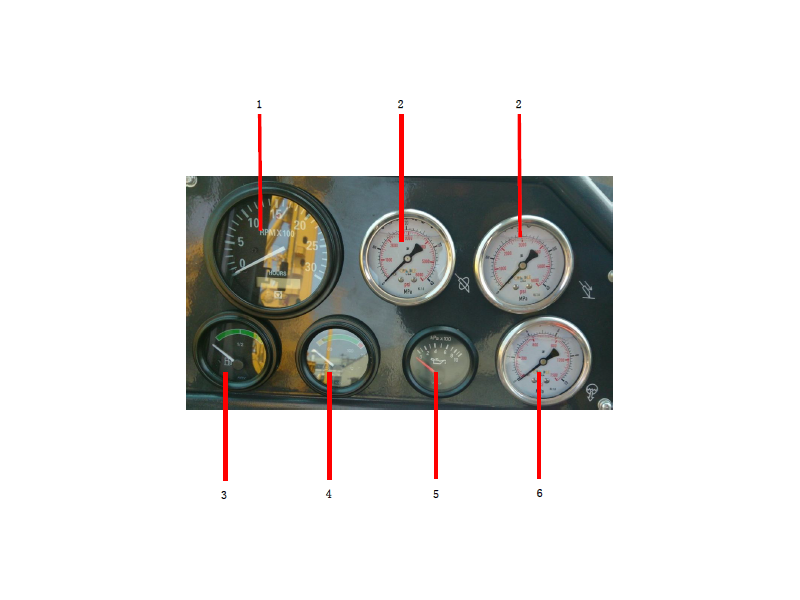 Drill Rig Front Dashboard Assembly