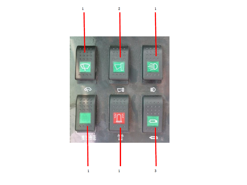Drill Rig Left Control Panel of No.2