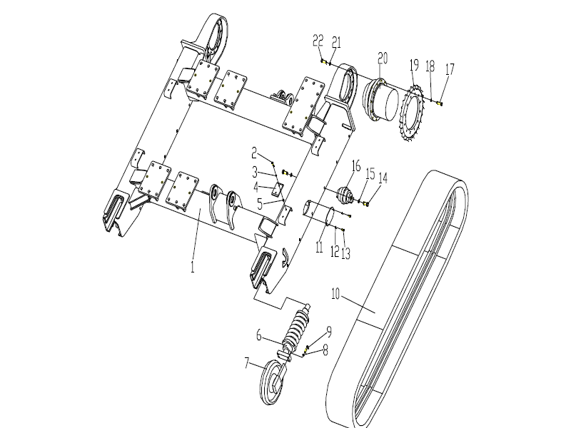 Drill Rig Main Frame
