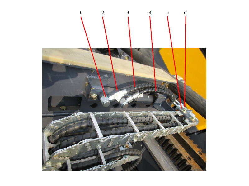 Drill Rig Pipe Loader Hydraulic Assembly