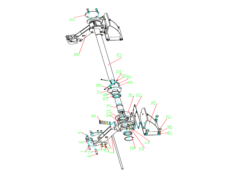 Drill Rig Pipe Loader Mount Optional