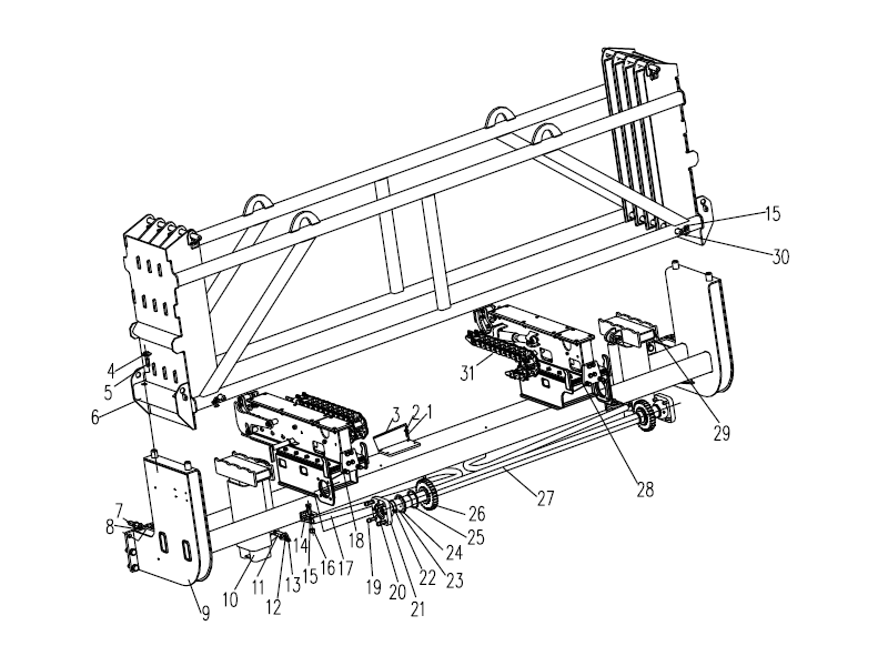 Drill Rig Pipe Loader Mount Optional