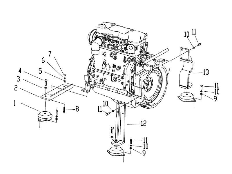 Drill Rig Support Assembly Optional