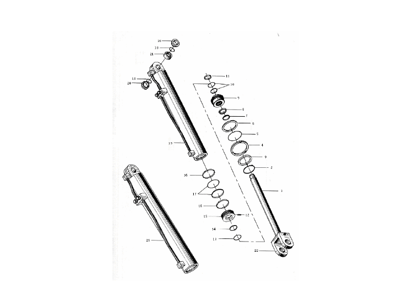 XCMG Wheel Loaders Left And Right Arm Cylinders