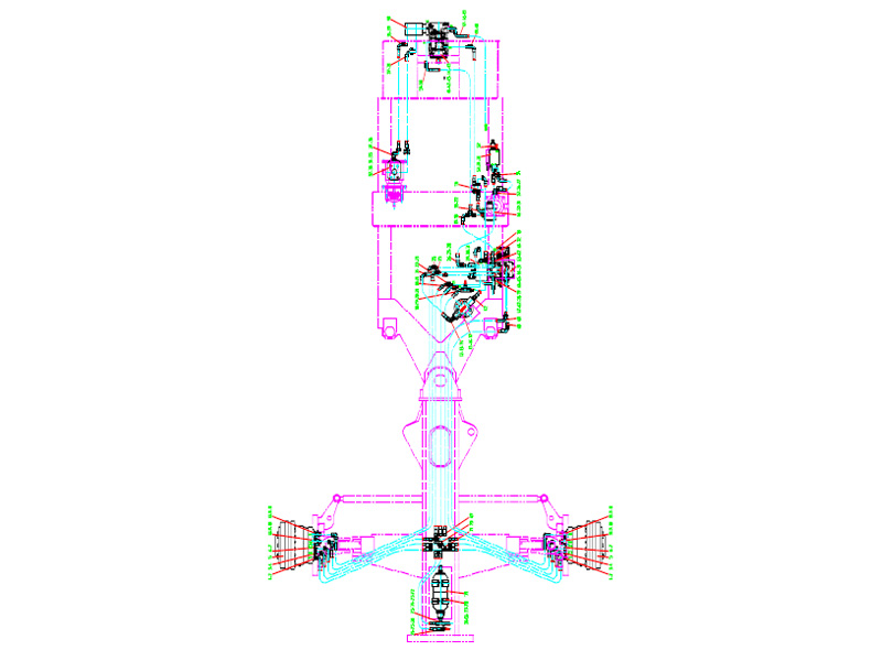 XCMG Grader Front-wheel Drive Hydraulic System
