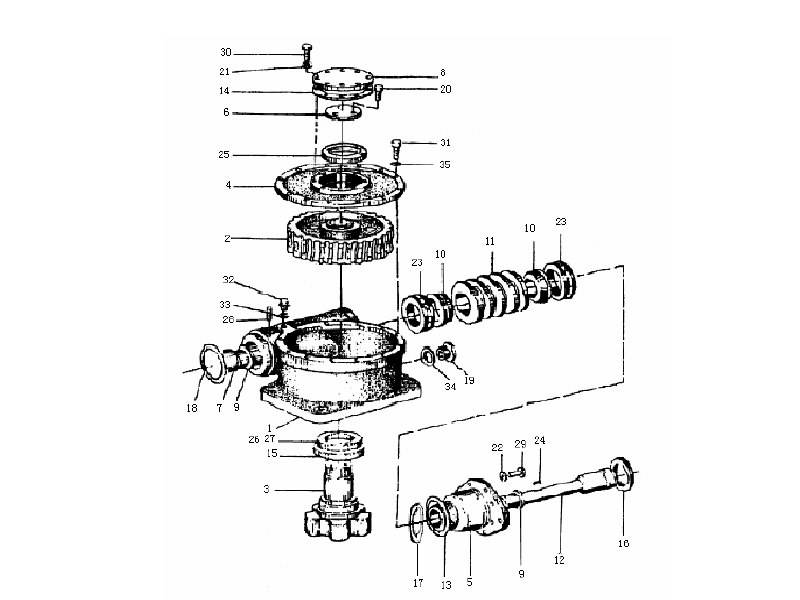 XCMG Grader Worm Gear