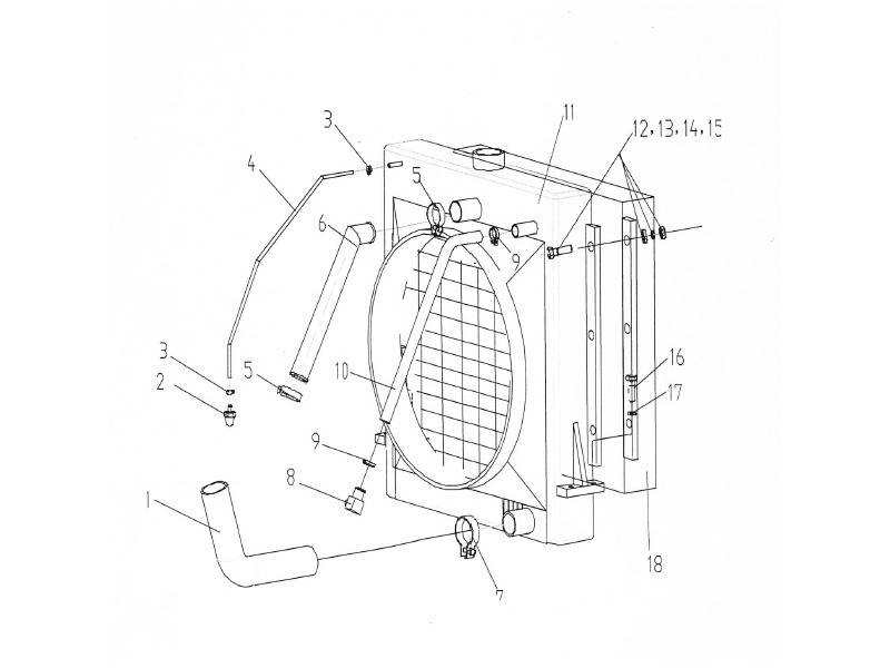 XCMG Road Roller Cooling System
