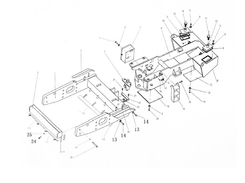 XCMG Road Roller Frames