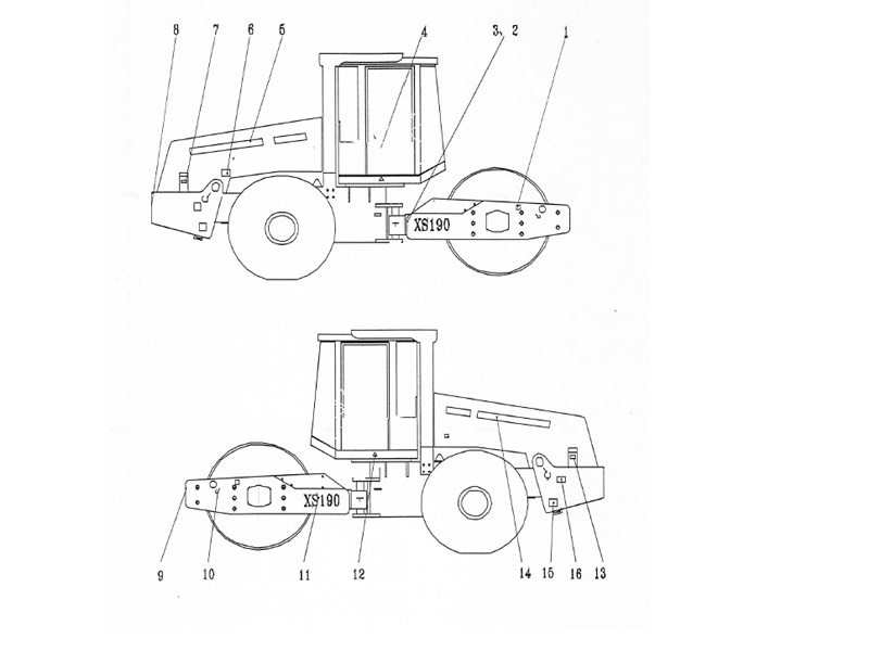 XCMG Road Roller Paints And Decals