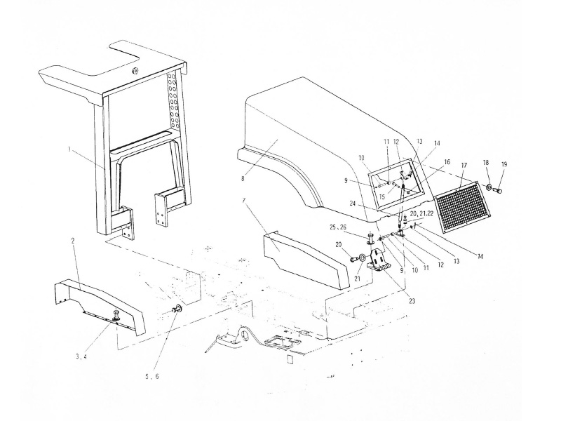 XCMG Road Roller Tractor Upper Section