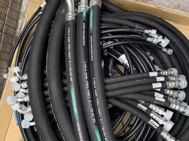 XCMG Hydraulic Hoses on Construction Equipment