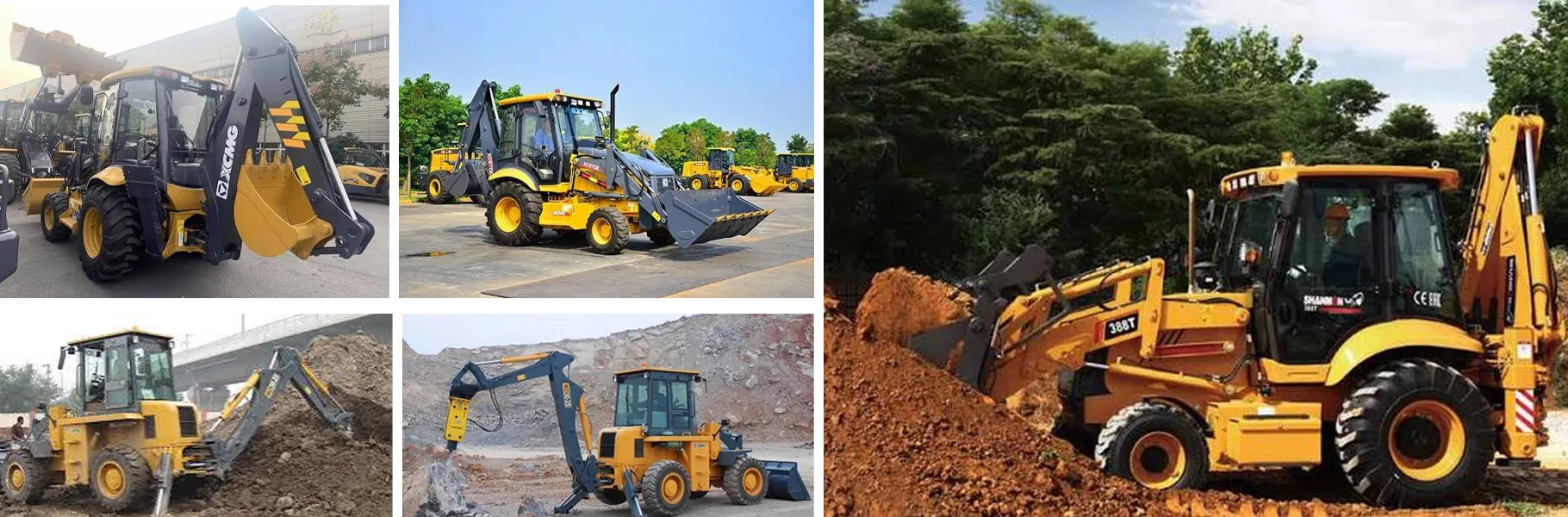 xcmg backhoe loader banner